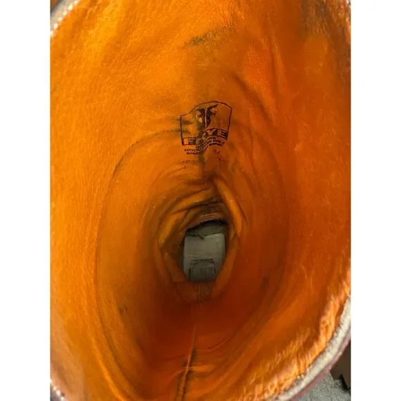 VTG Frye Dorado Dark Brown Leather Tall Riding Boots sz 5.5 Goodyear Welt, Spain - Picture 12 of 13